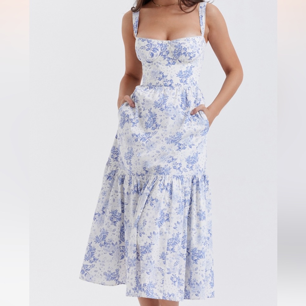 House of CB - Elia Midi Sundress (Size M, Plus Cup) - WORN ONCE! LIKE NEW!